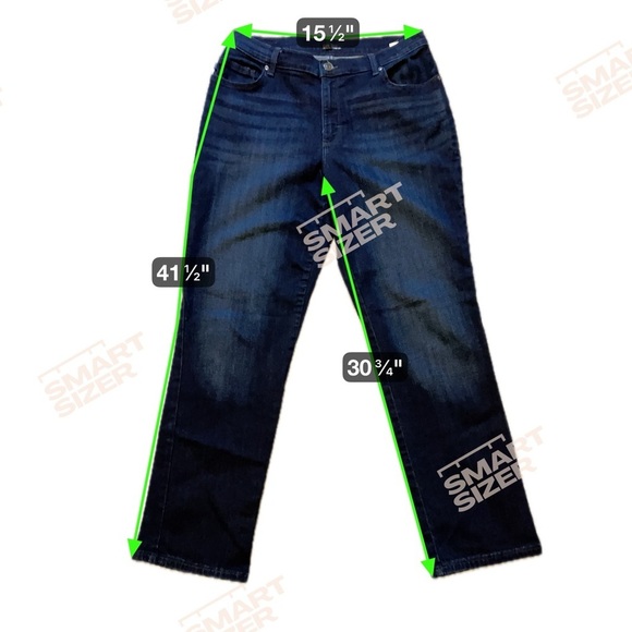 Lee Women's Deep Indigo Straight Leg Jeans size 12 (M132) - Picture 2 of 6